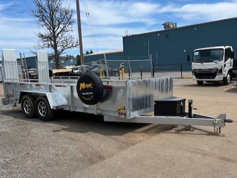 2026 Miska 7 Ton Custom Galvanized Float Trailer